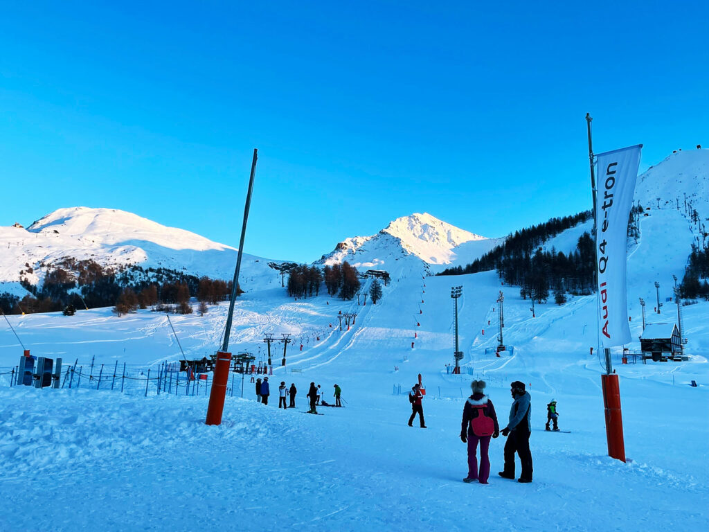 Le piste viste da valle